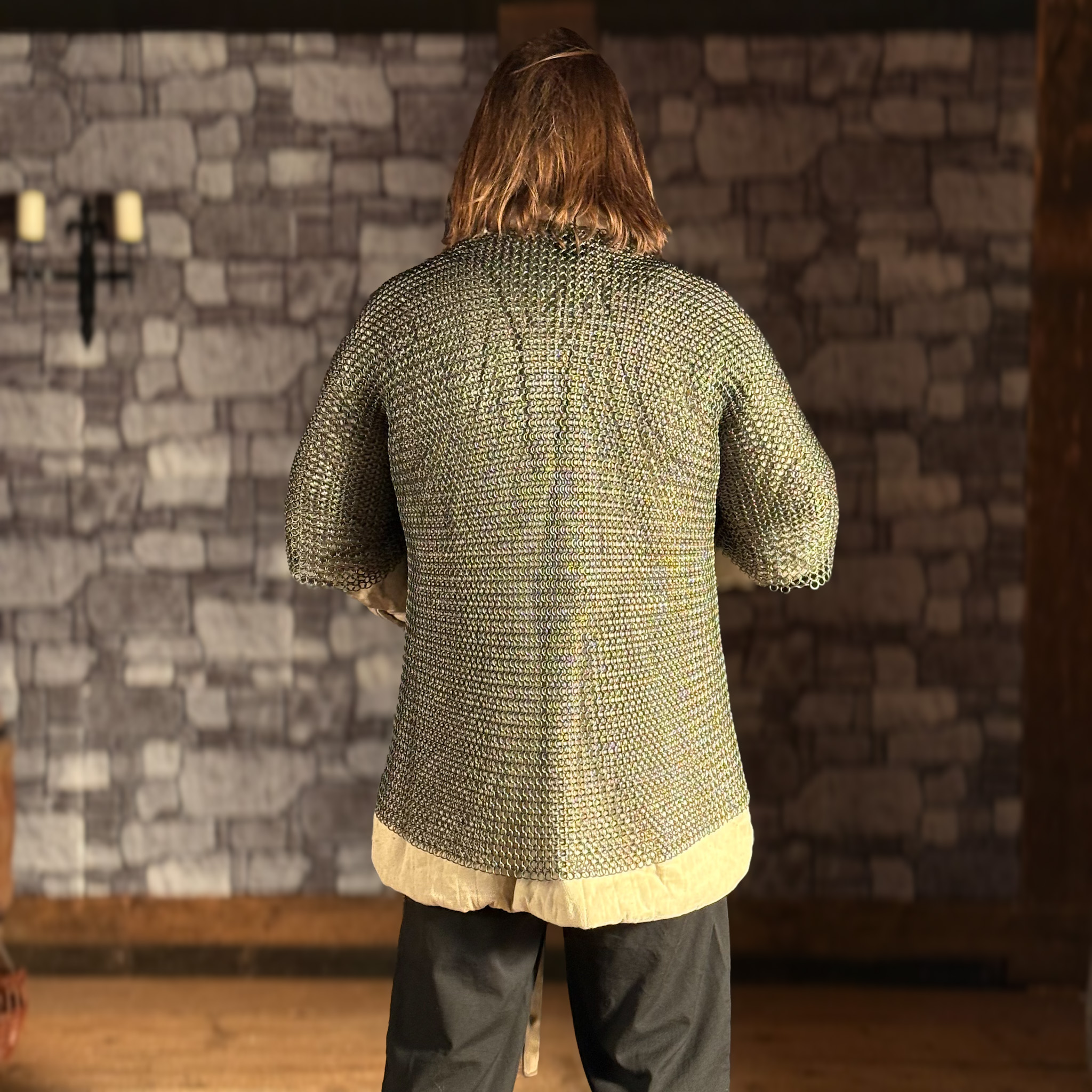 Kettenhemd Haubergeon Federstahl, ID9, unbehandelt