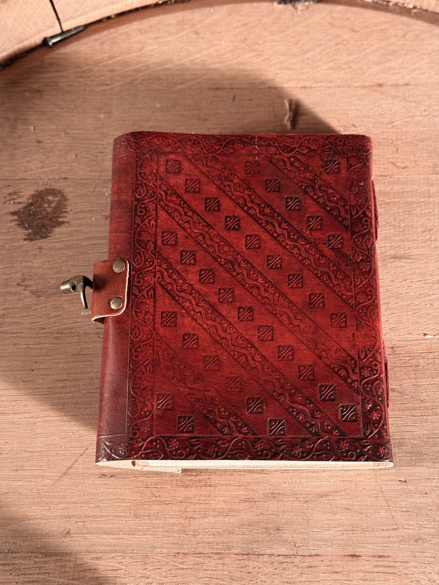 Notizbuch Lebensbaum, echtes Leder