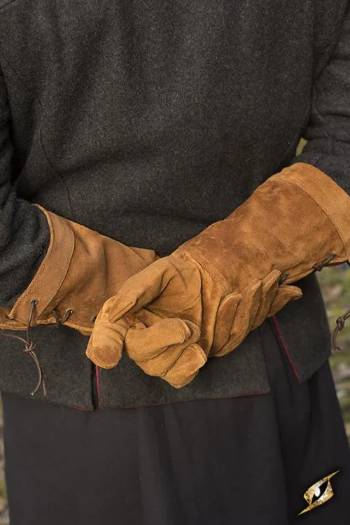 Lederhandschuhe braun
