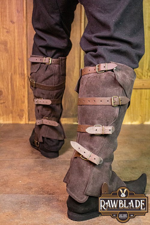 Gamaschen aus Veloursleder