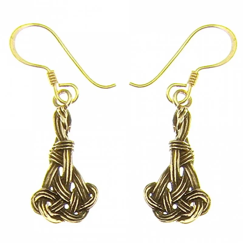 Bronze-Ohrhänger Knoten