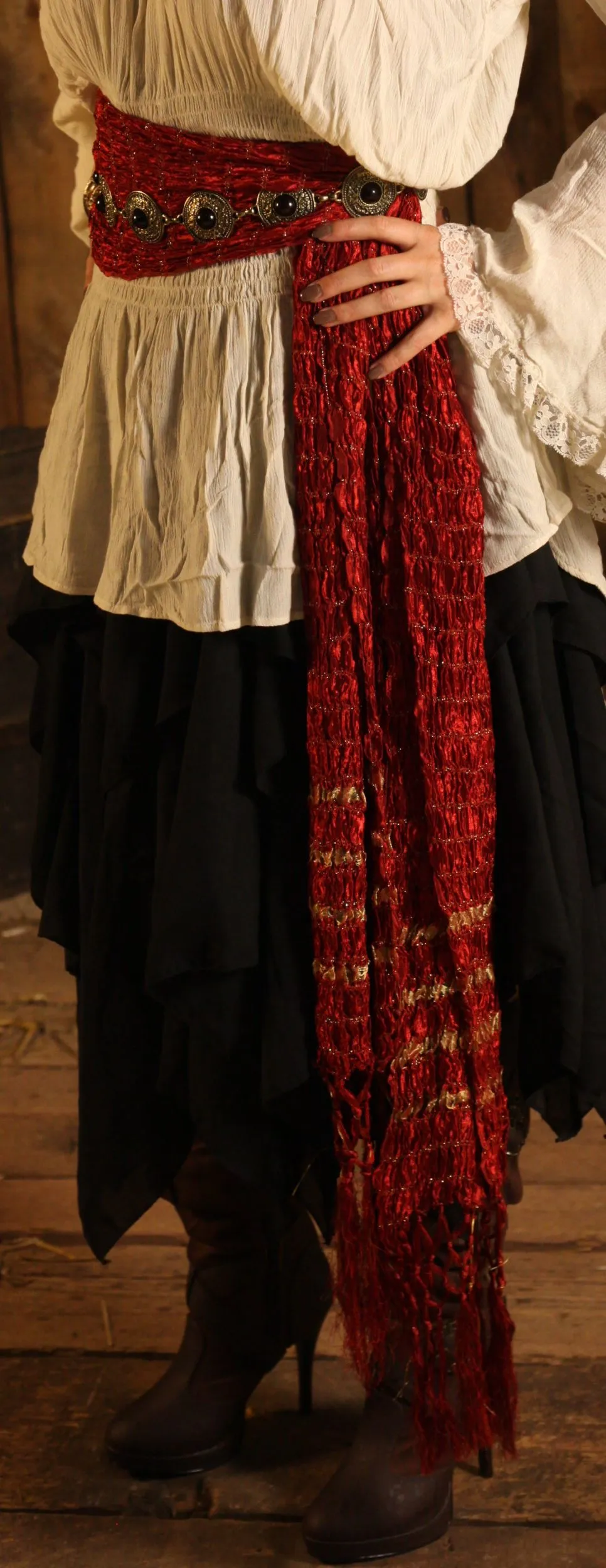 Rote Schärpe