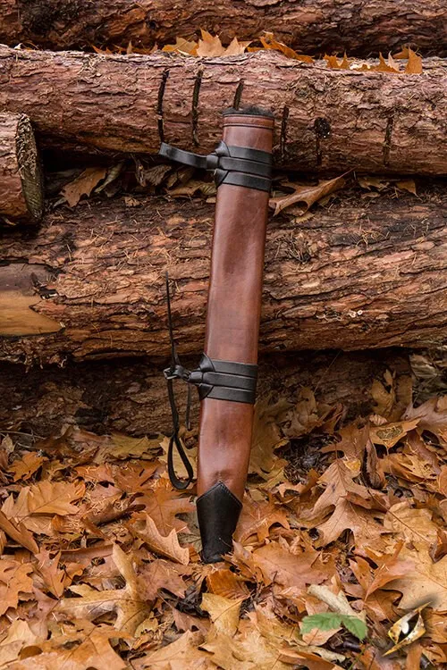 Schwertscheide Medium Linkshänder braun