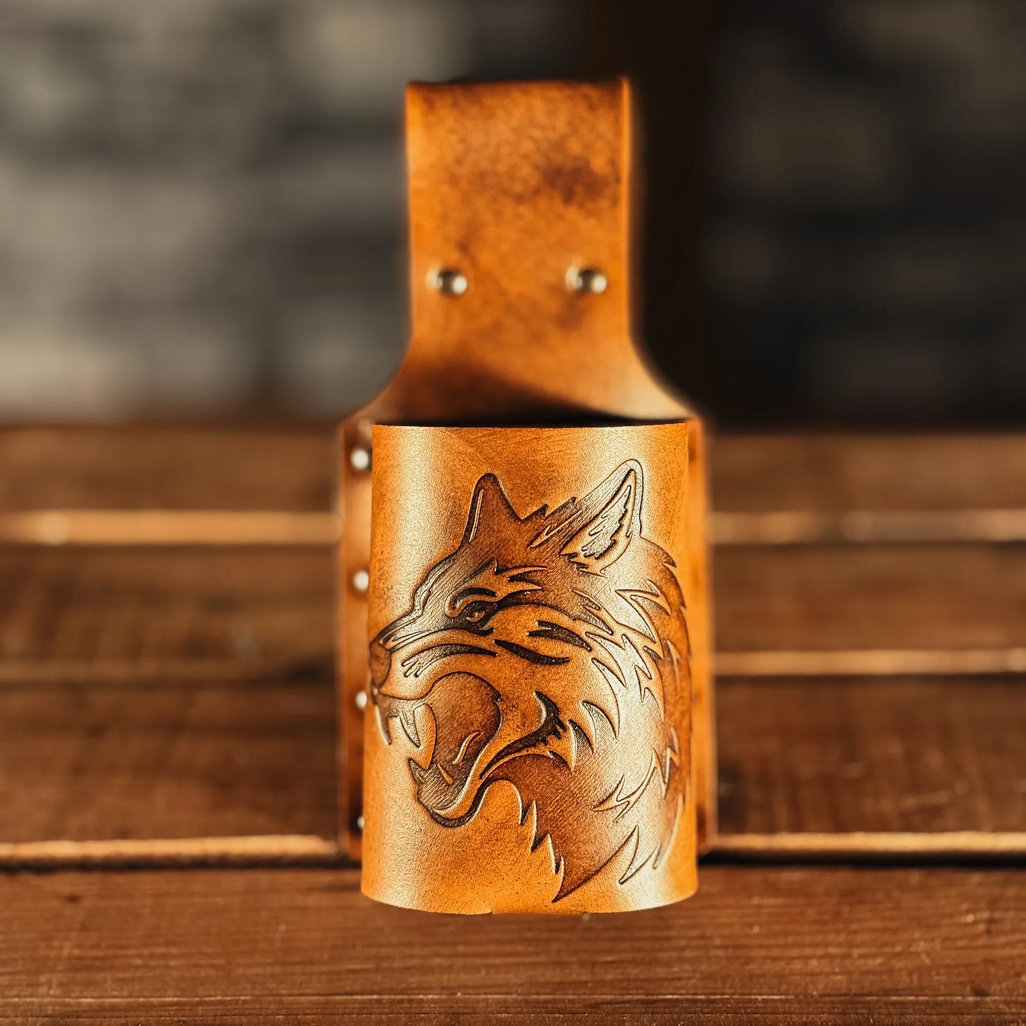 BecherBoss Getränkehalter fletschender Wolf