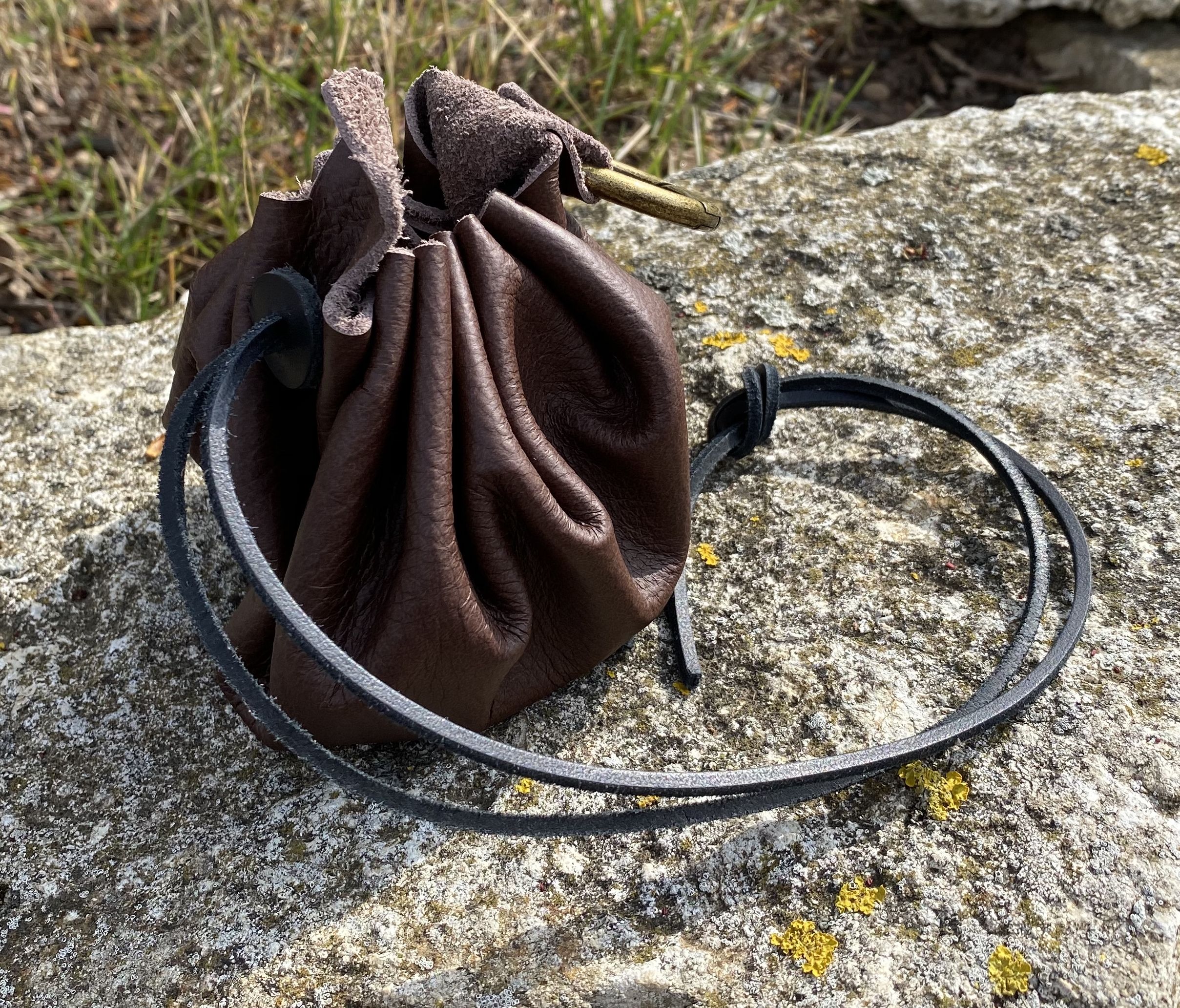 Leckerli-Beutel aus Leder