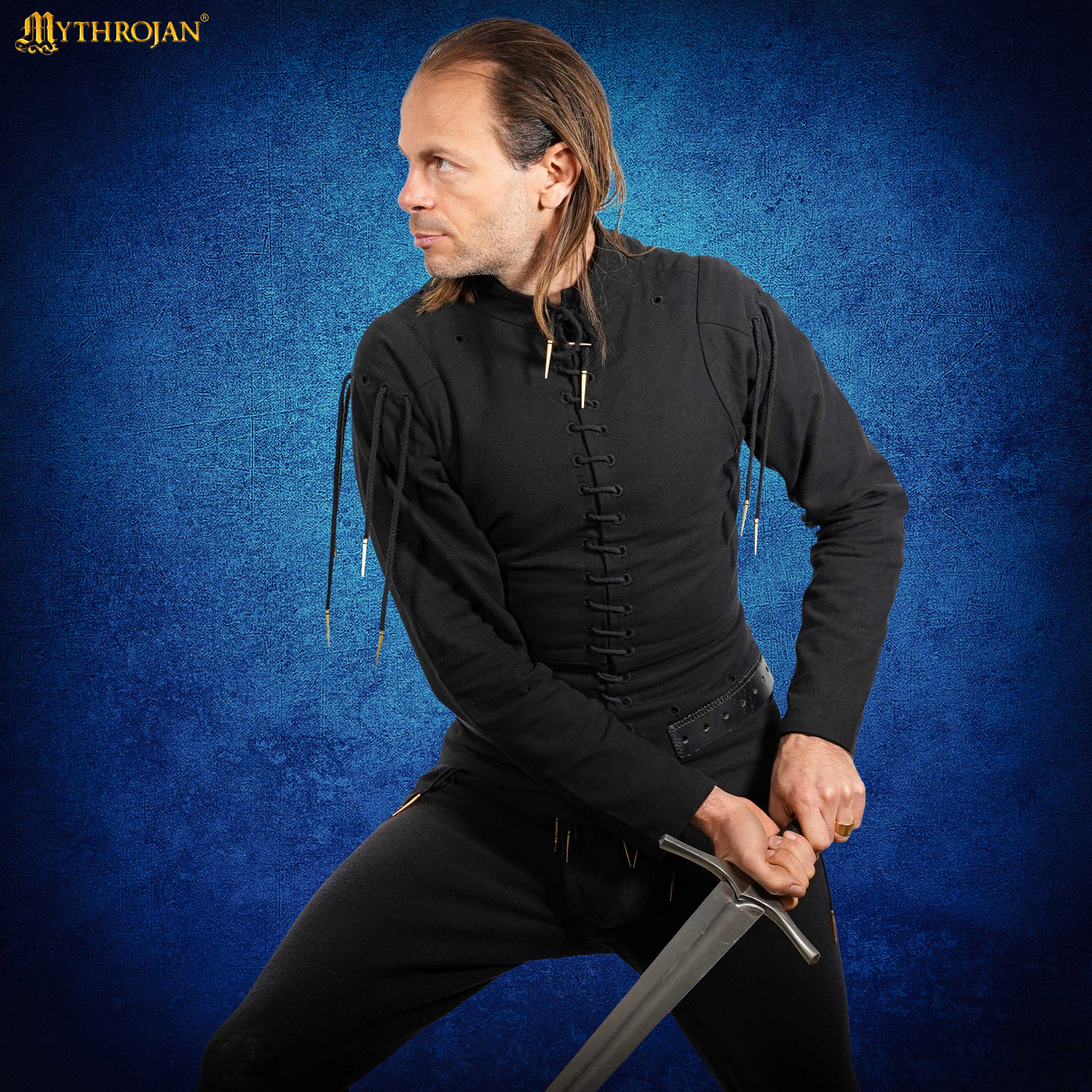 Spätmittelalterliches Rüstwams, schwarz