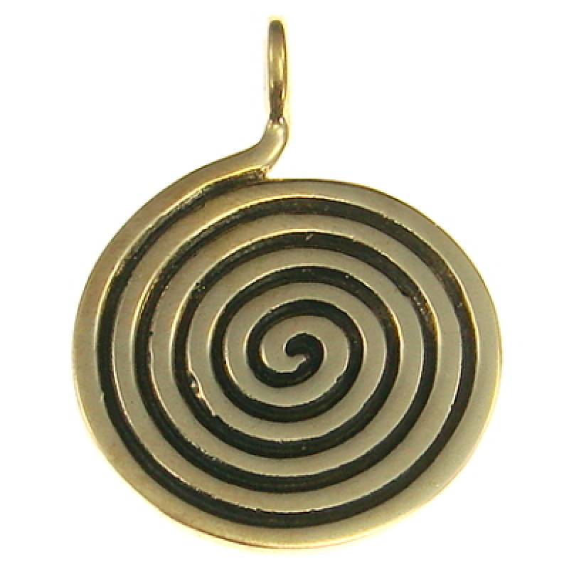 Bronzeanhänger Spirale