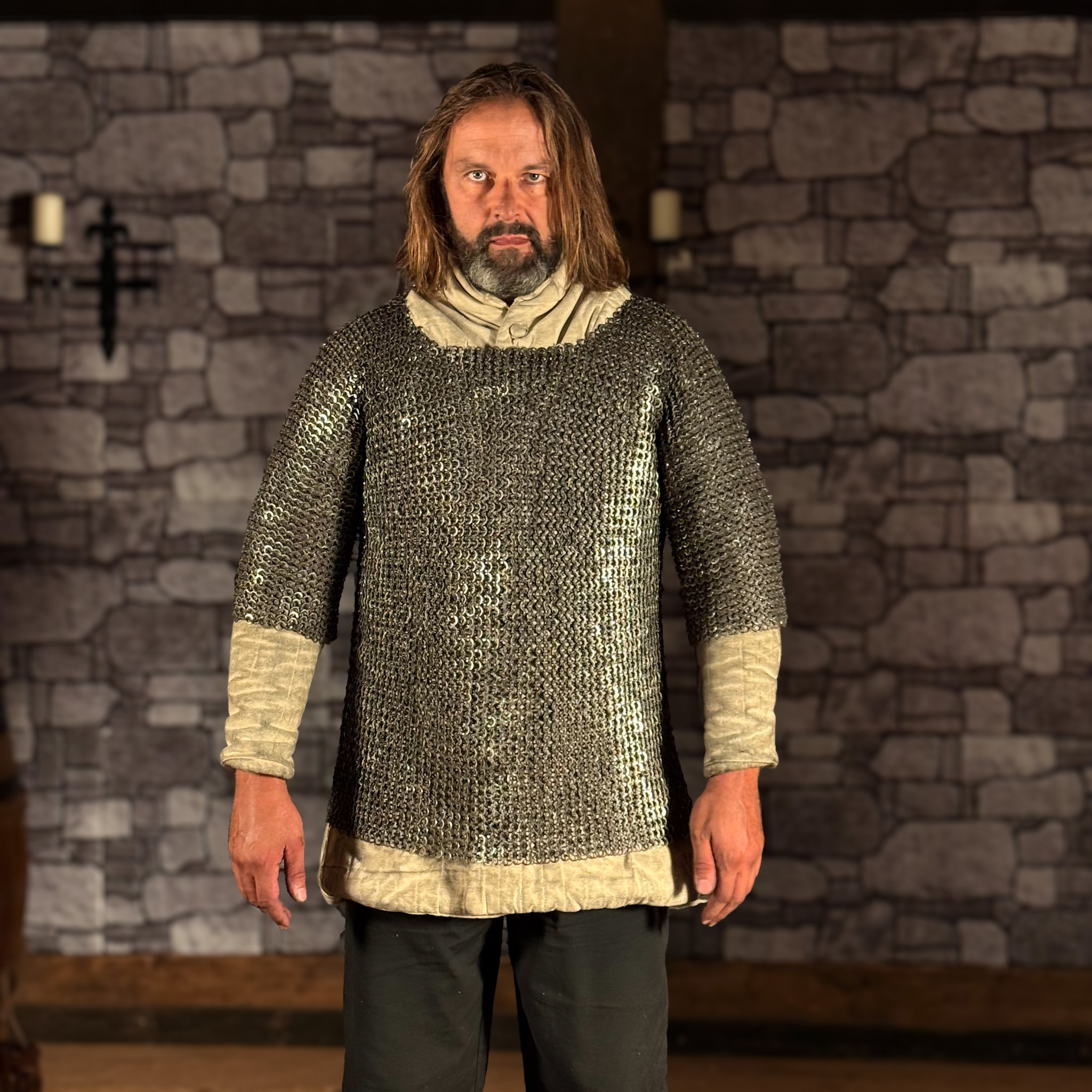 Kettenhemd Haubergeon Flachring ID 9mm, Edelstahl