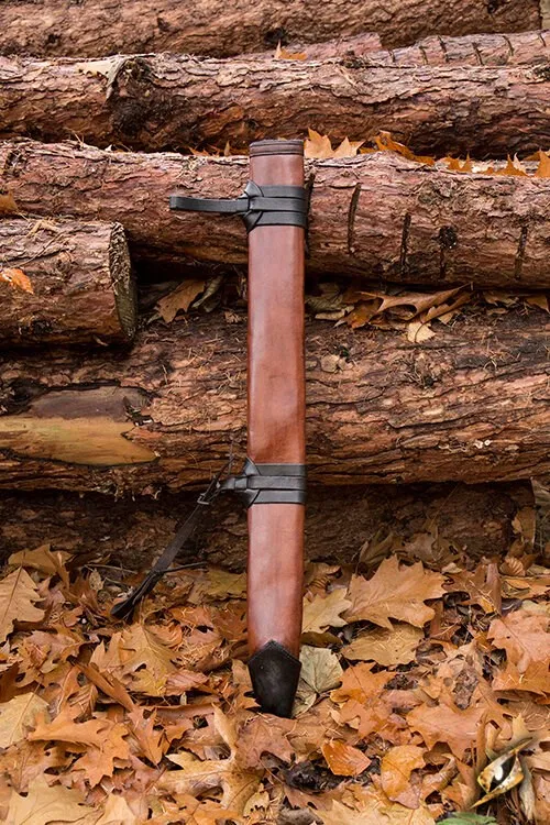 Schwertscheide lang Linkshänder braun