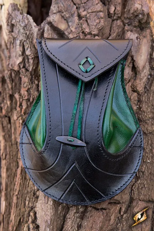 Elbische Tasche schwarz/grün