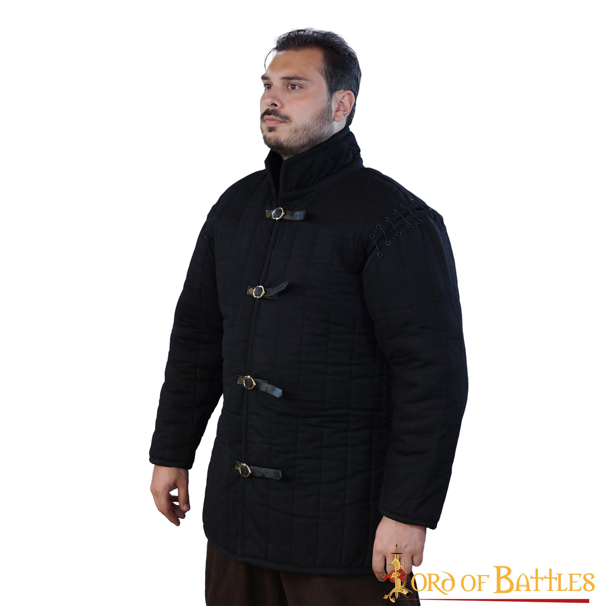 Schwarzer Mittelalterlicher Gambeson (Typ 1)