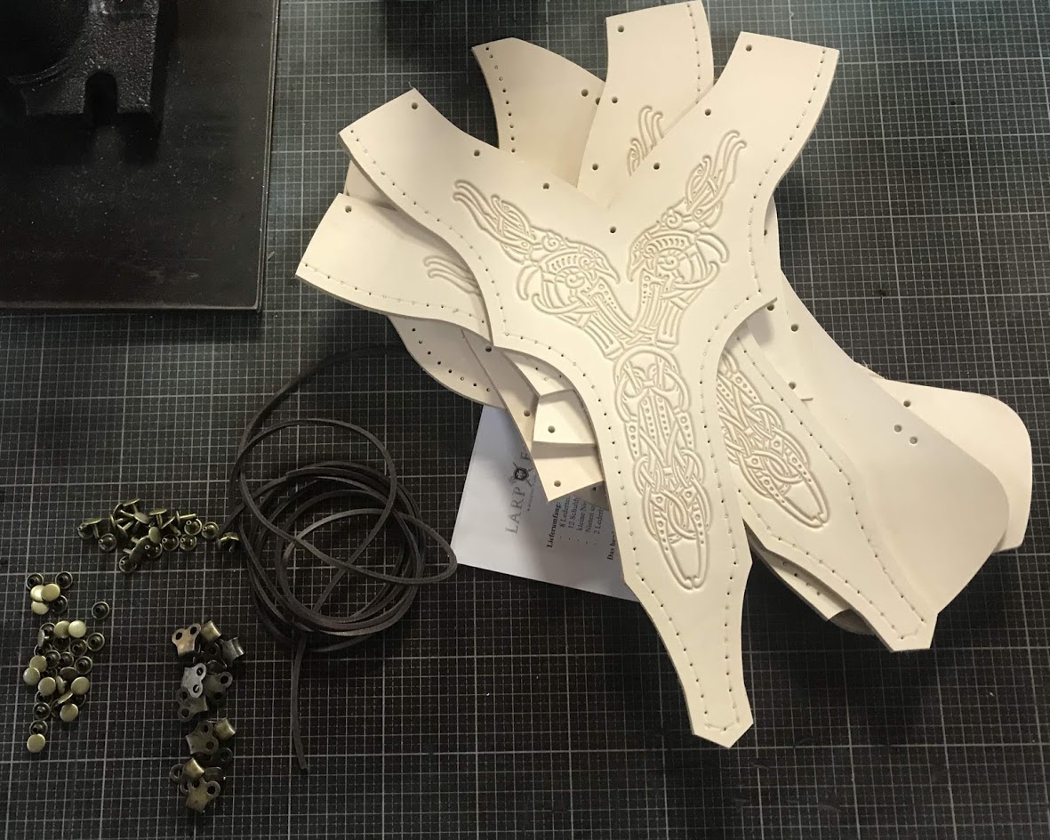 LARP Beinschienen Draco DIY Handnaht Bausatz