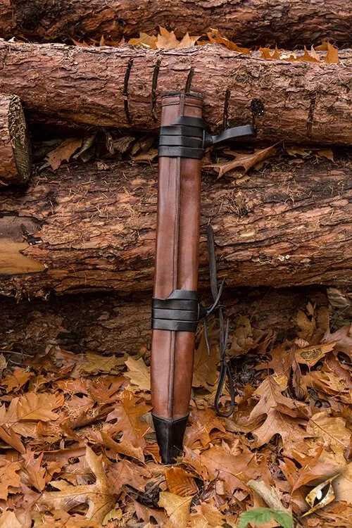Schwertscheide Medium Linkshänder braun