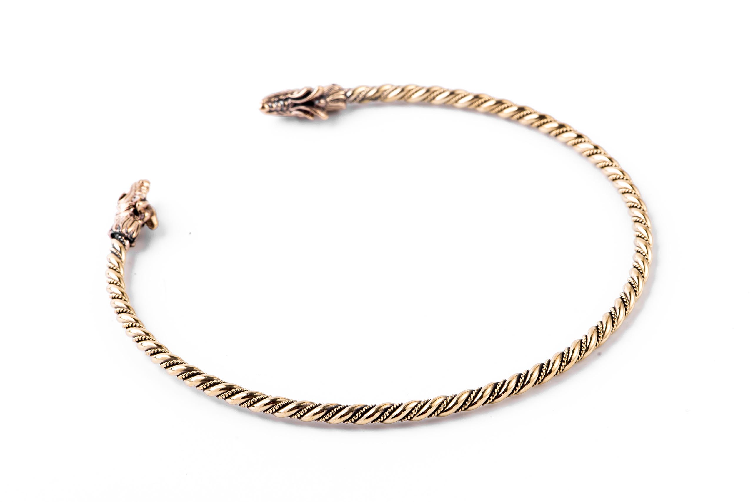 Wikinger Bronze-Halsreif für Frauen