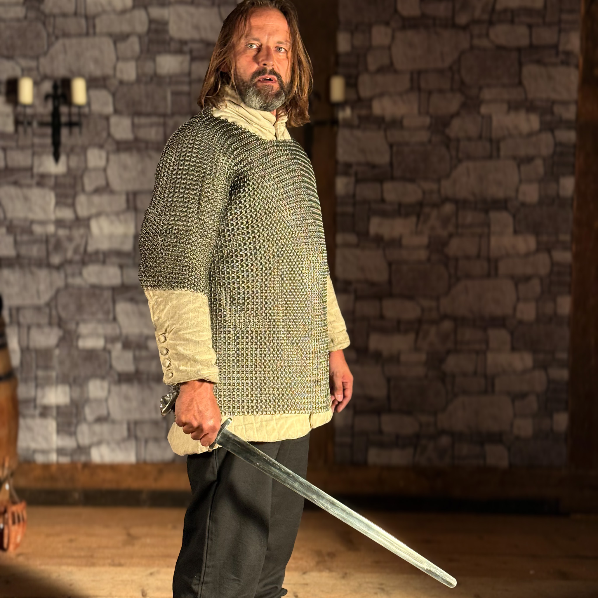 Kettenhemd Haubergeon Federstahl, ID9, unbehandelt