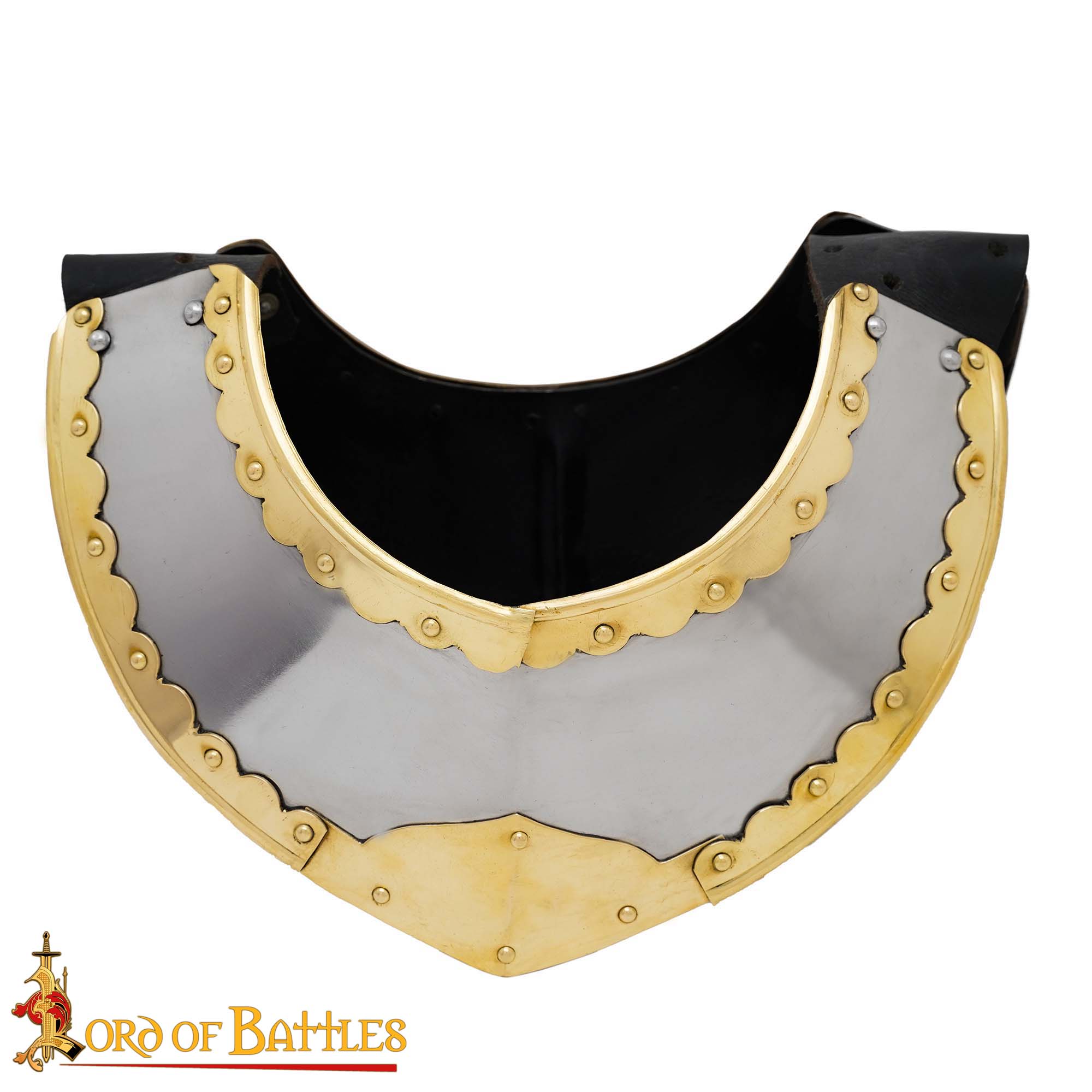 Plattenkragen mit Messingbeschlägen 1,3mm