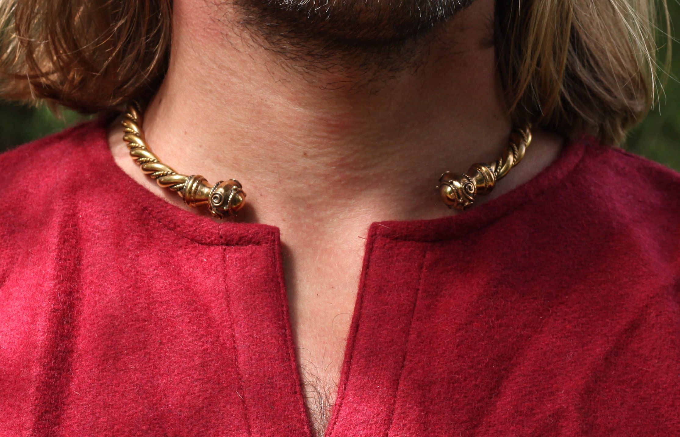 Keltischer Bronze-Halsreif für Männer