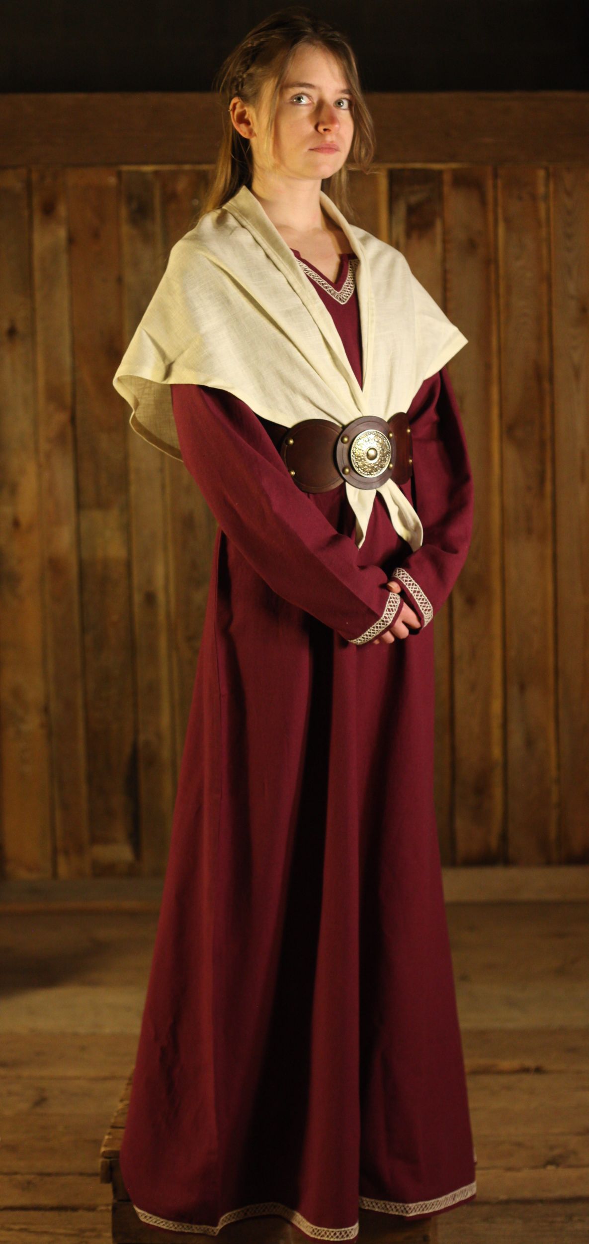 Dreieckstuch/Schultertuch aus Leinen