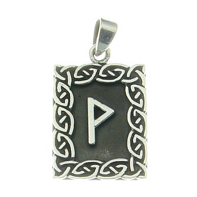 Silberanhänger Wunjo