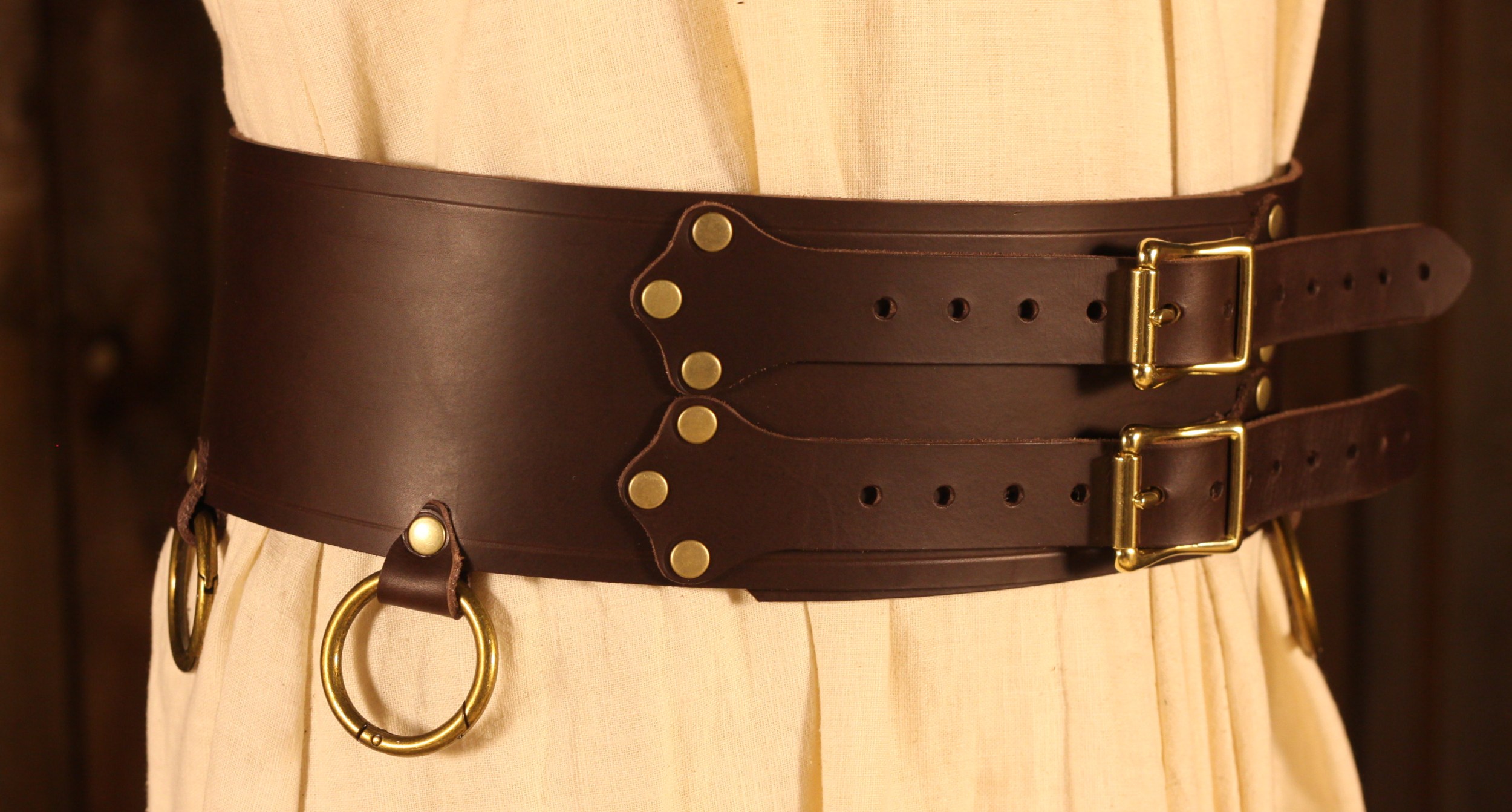 Bausatz für Breitgürtel 10cm mit Ringen