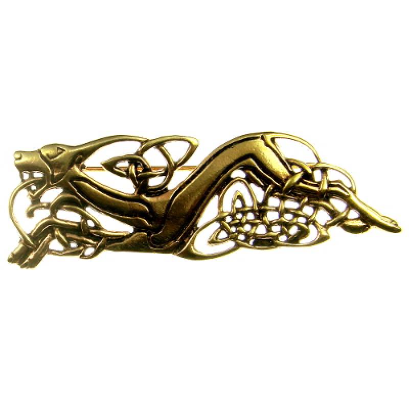 Bronze-Brosche Keltischer Hund