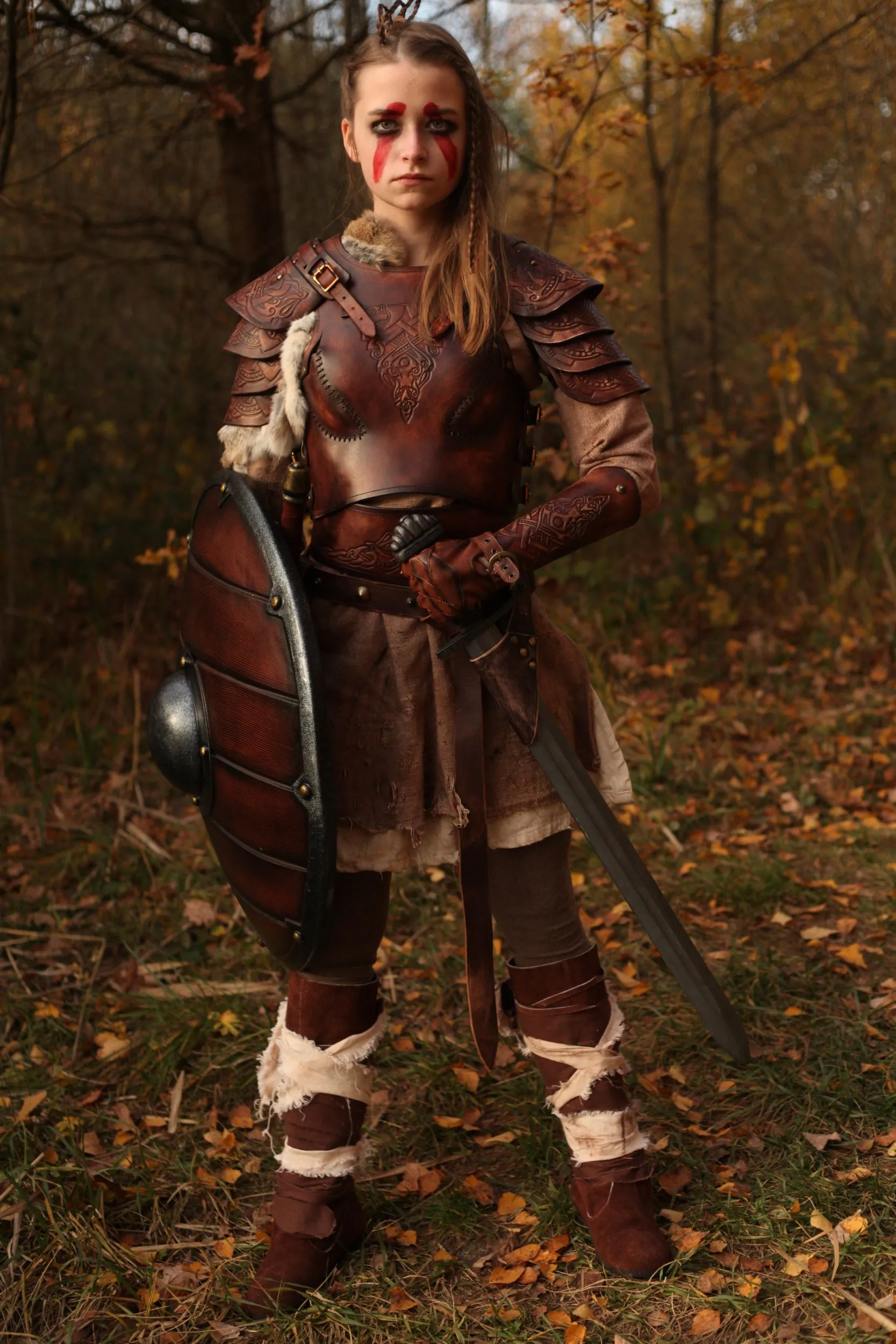 LARP Komplettoutfit Wikinger Schildmaid