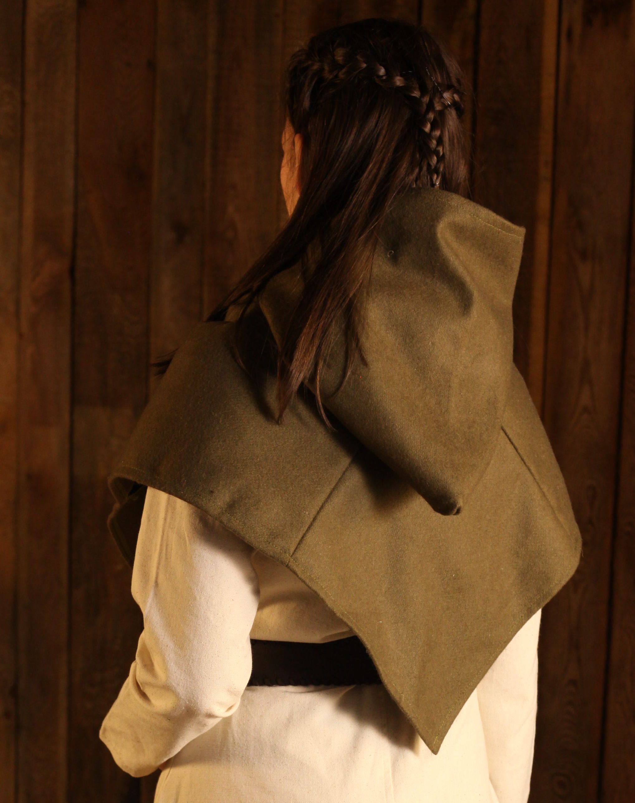 Woll-Gugel Bjorn Herbstgrün