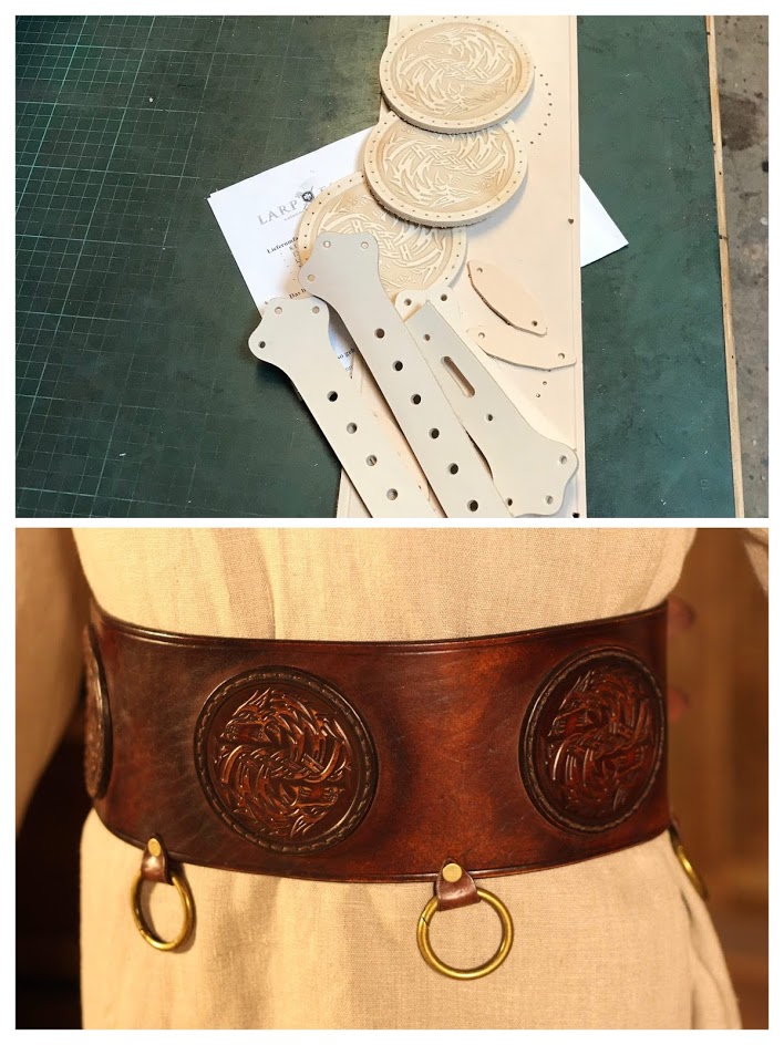 Bausatz für Breitgürtel 12,5cm mit Ringen