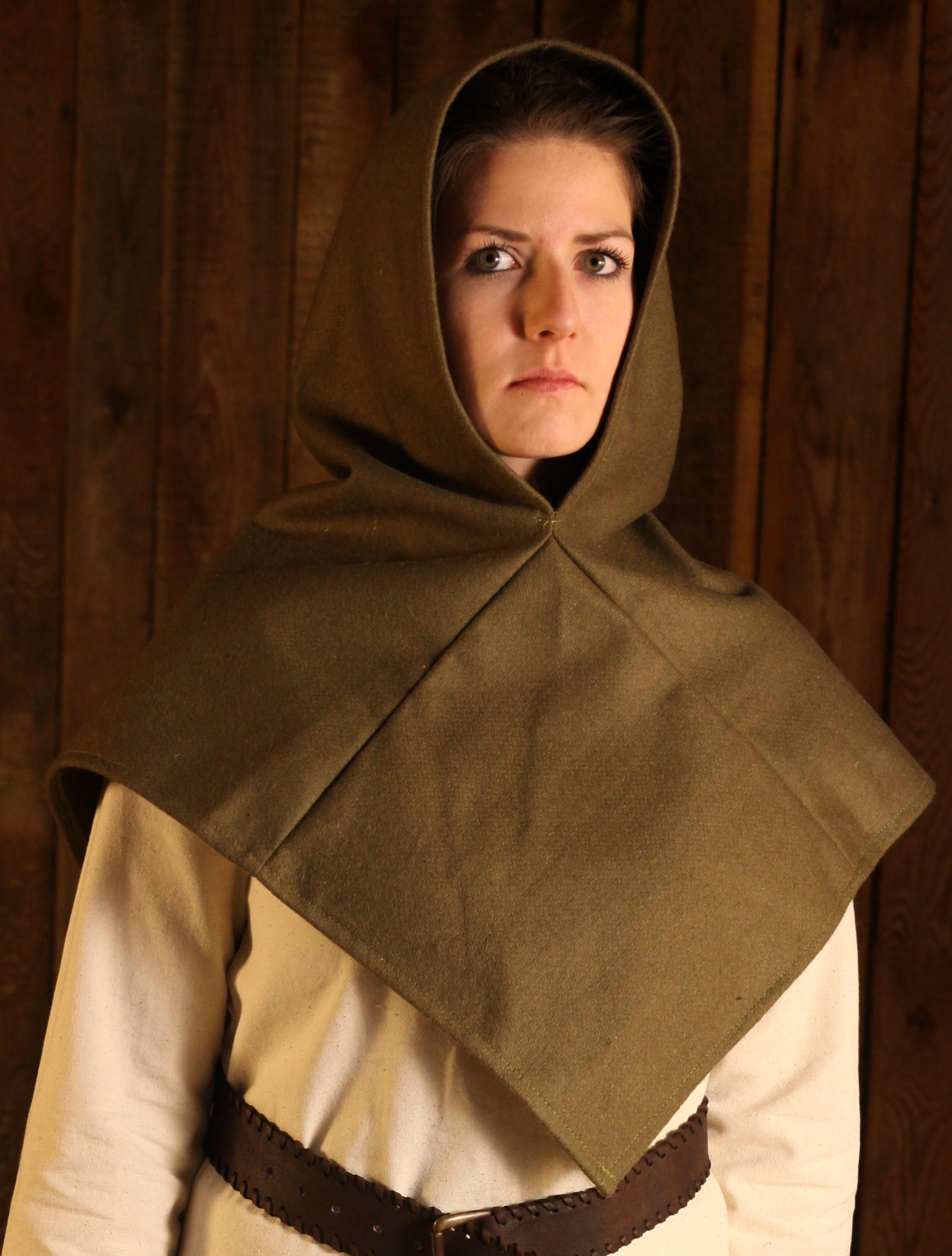 Woll-Gugel Bjorn Herbstgrün