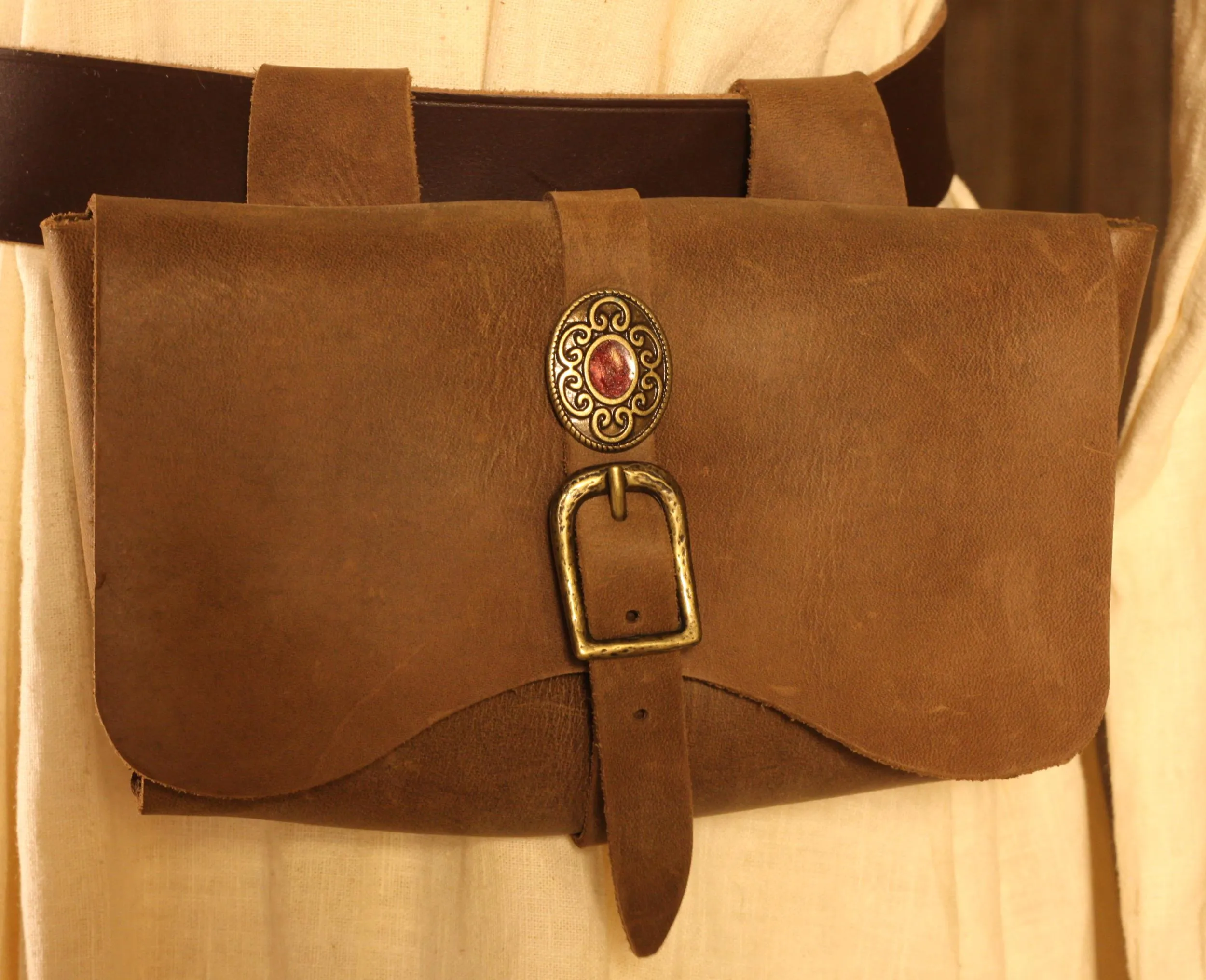 Edle Gürteltasche aus Leder