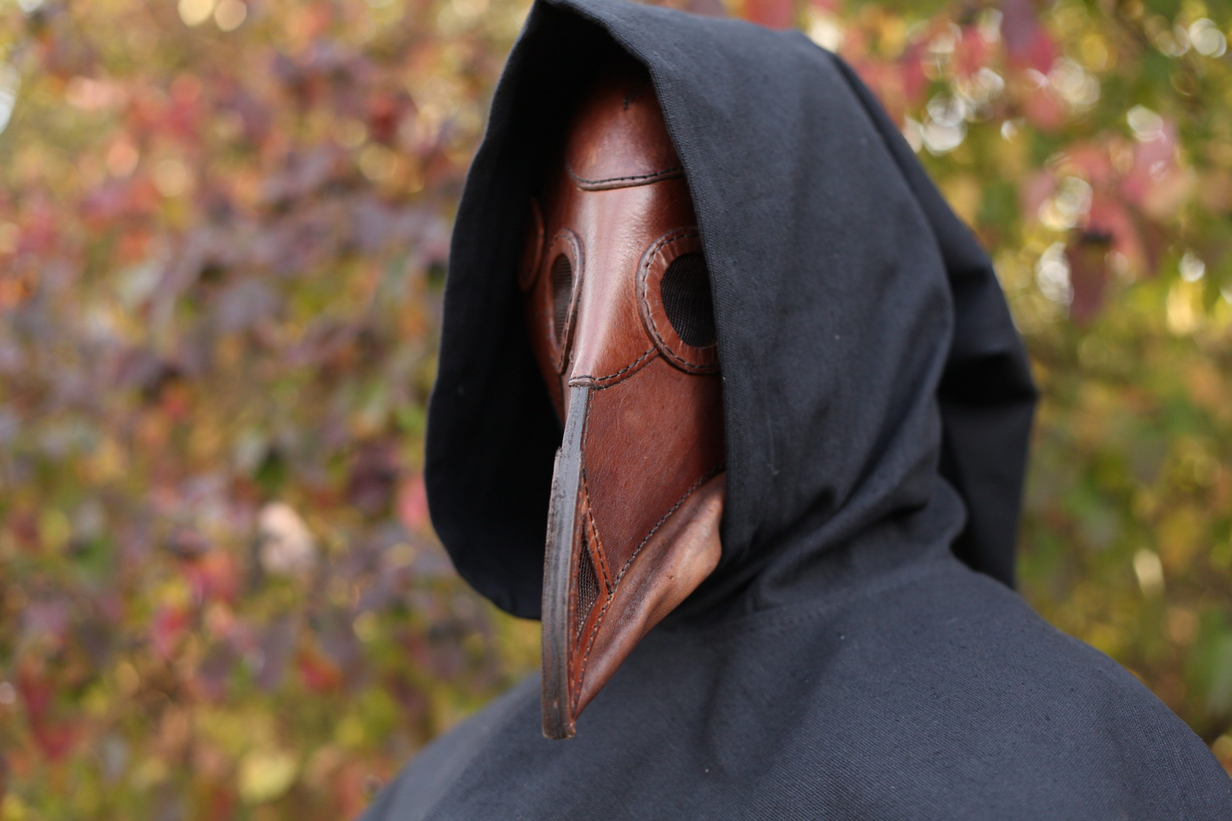 Maske Pestdoktor braun