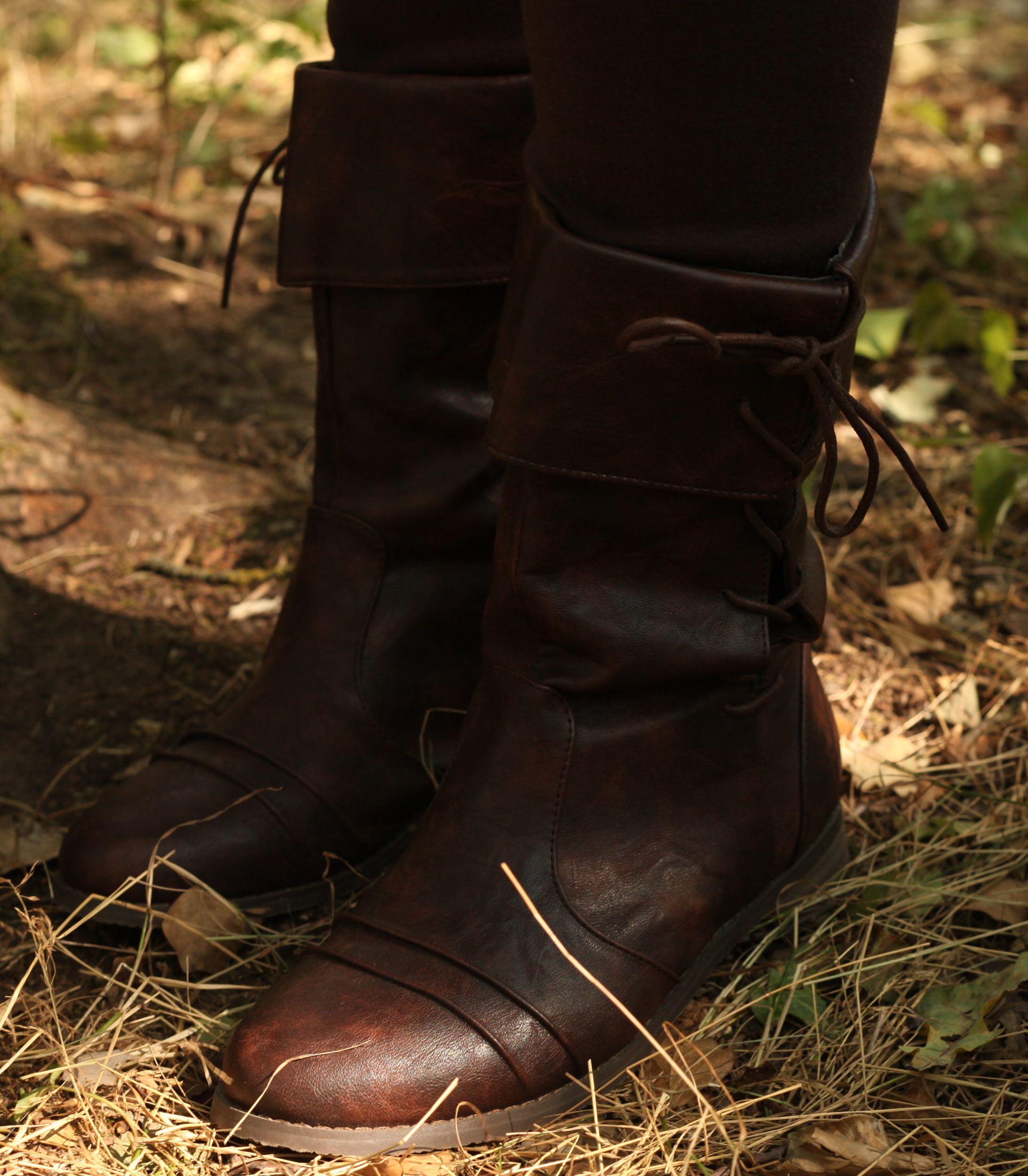 Mittelalterstiefel Räuber braun
