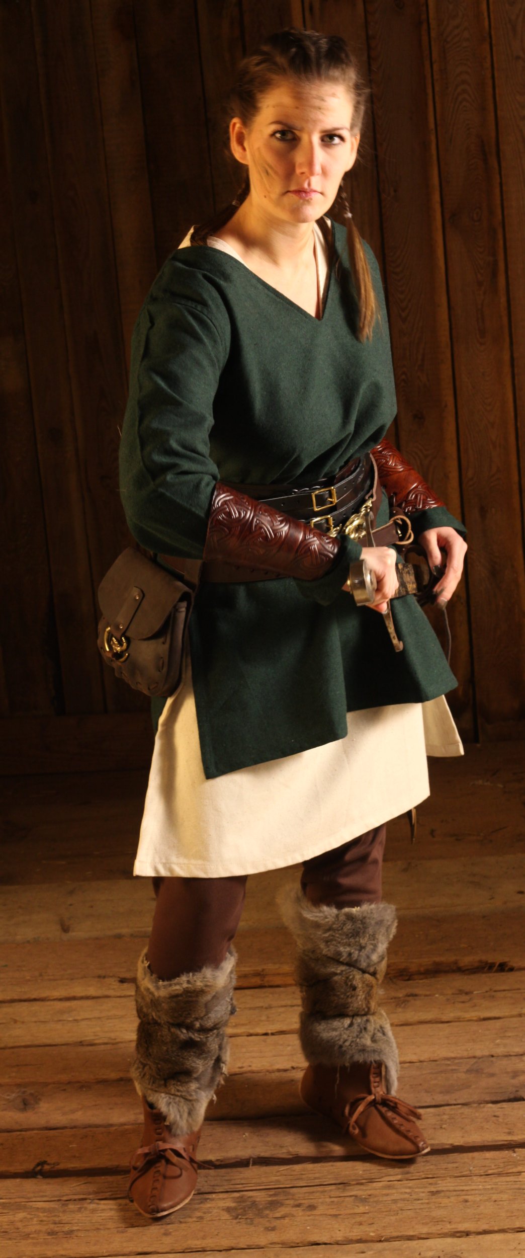 Frauen  Kurztunika Frekja Grün