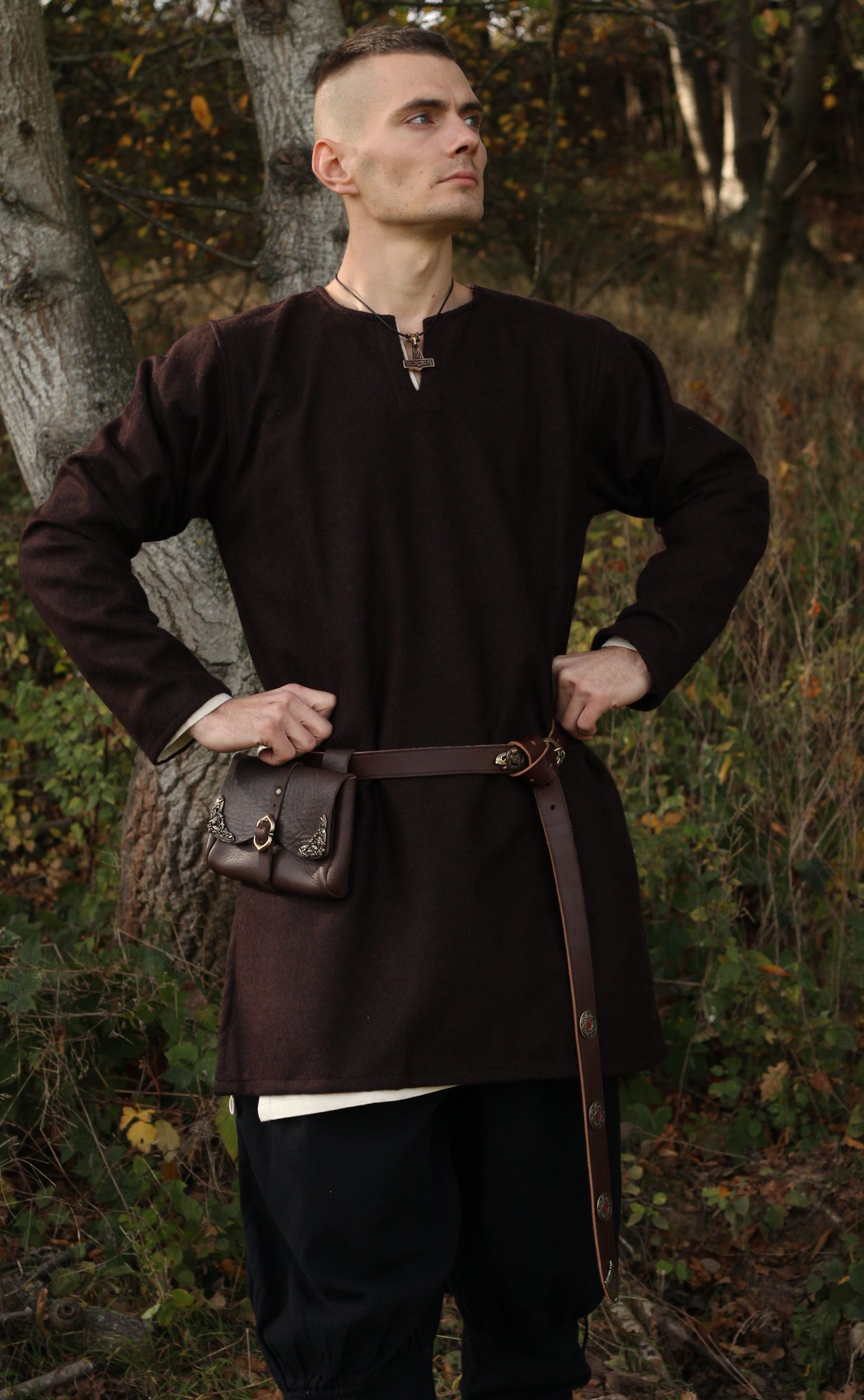 Wolltunika Lodin Braun