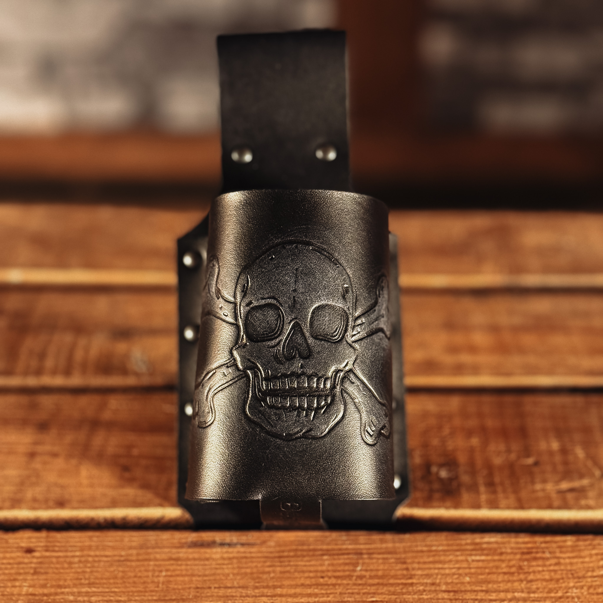 BecherBoss Getränkehalter Totenkopf 94 schwarz