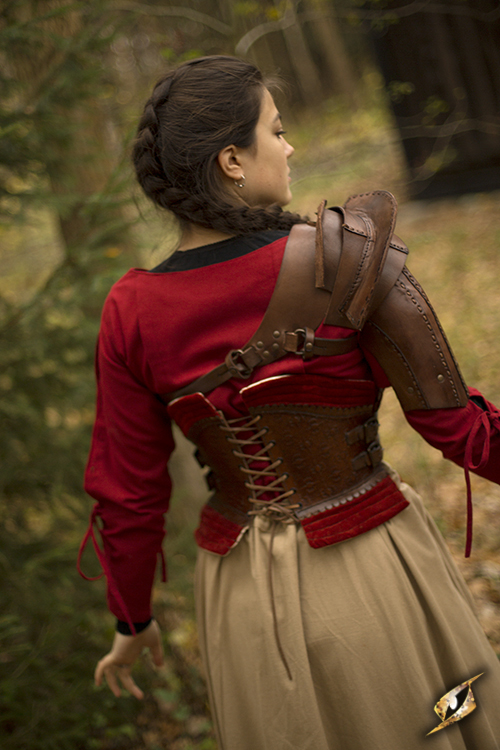 Braune Schulterrüstung L