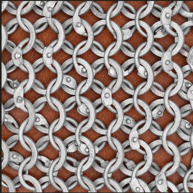 Kettenhemd aus Aluminium, ID 10mm, vernietet