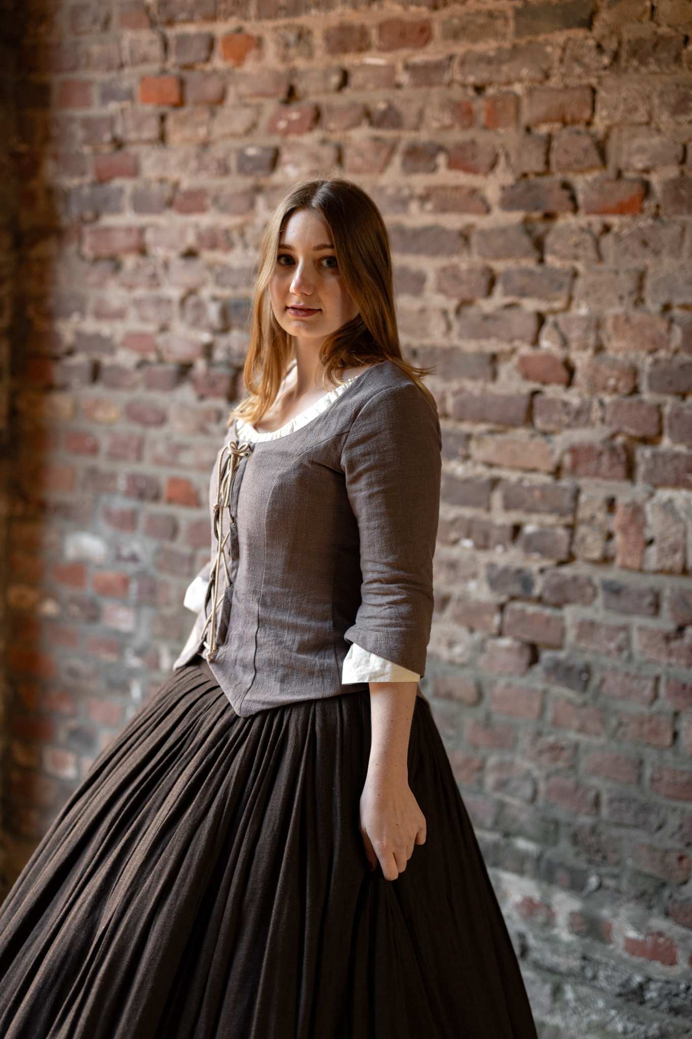 Mittelalterliches Gewandset Magd 18./19. Jhd.