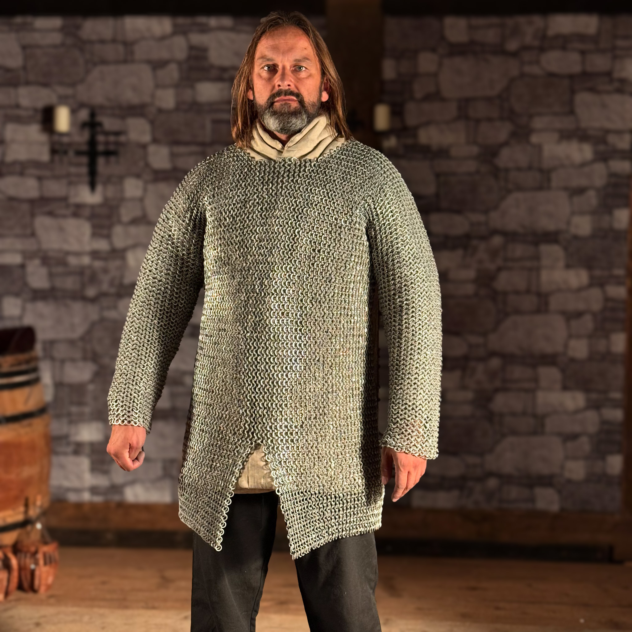 Kettenhemd aus Aluminium, ID 10mm, vernietet