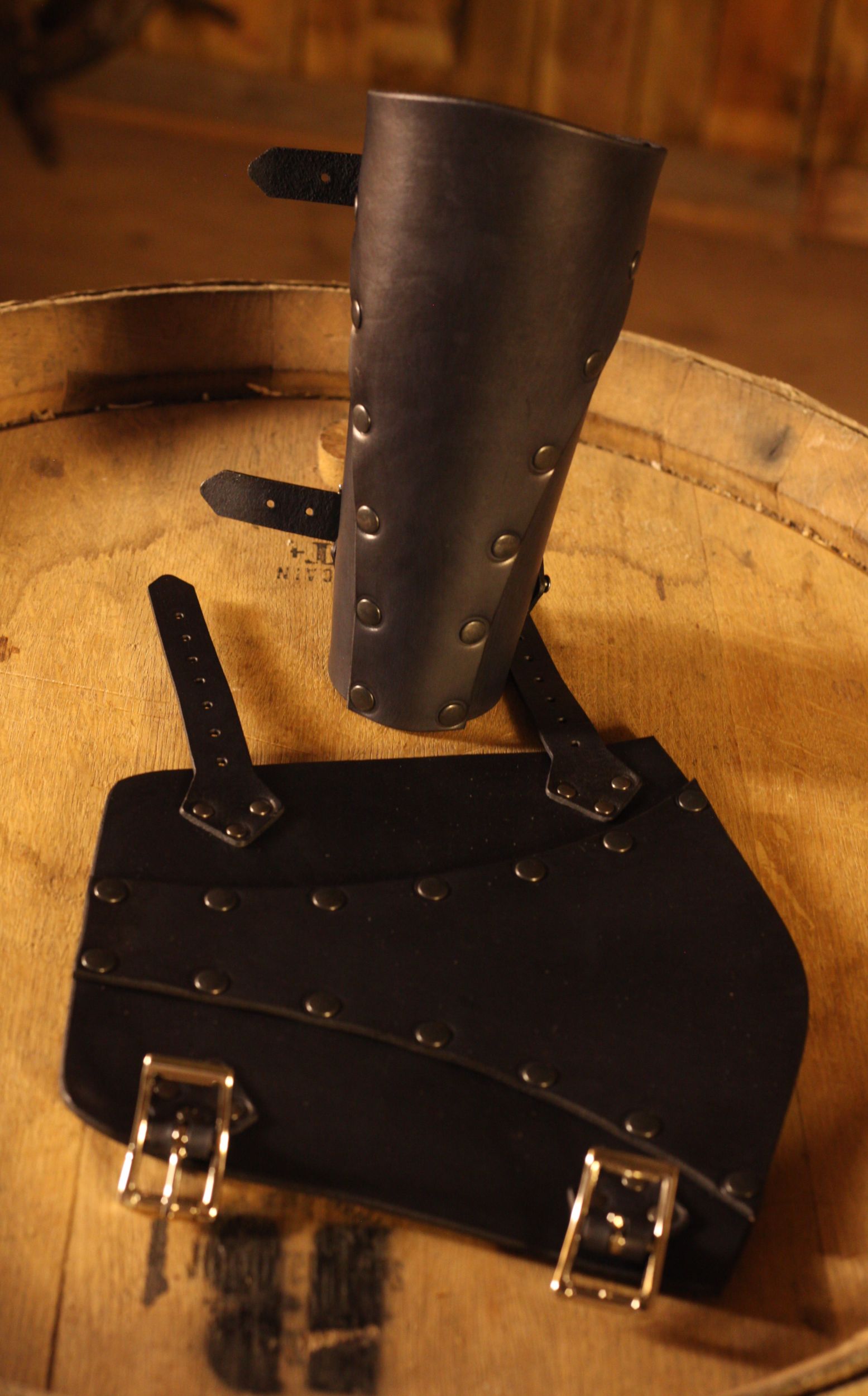 LARP Lederarmschienen Söldner