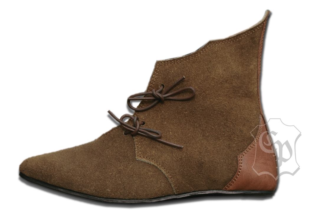 Mittelalterschuh Echtleder Stiefel
