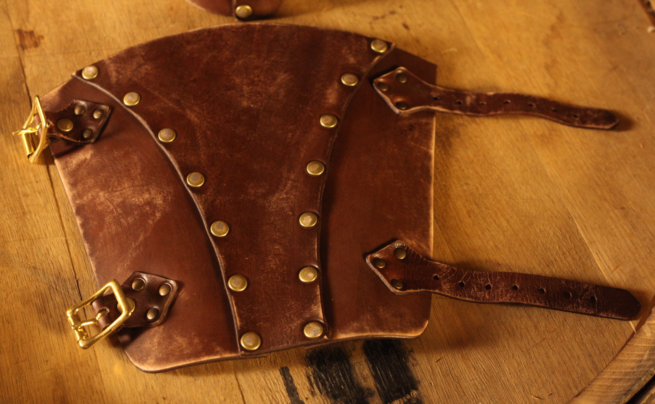 LARP Lederarmschienen Söldner