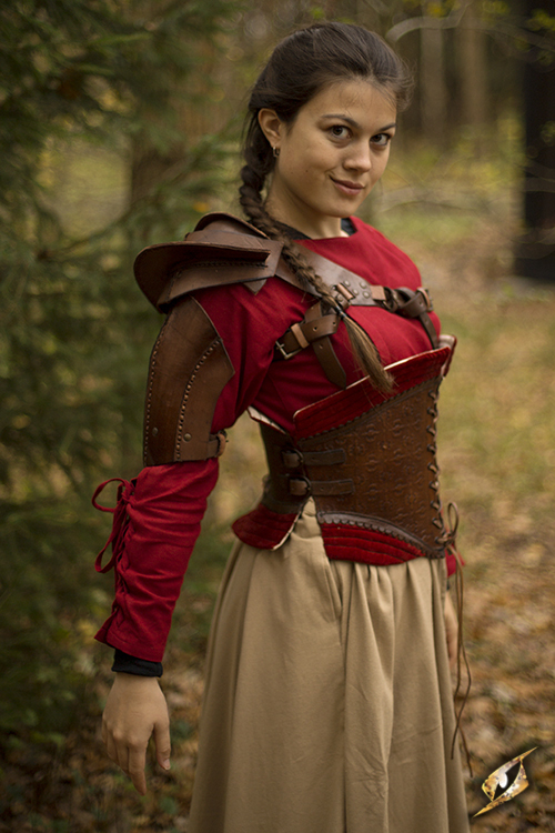 Braune Schulterrüstung L