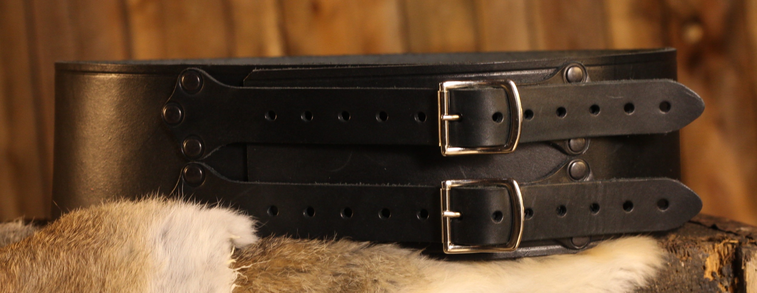 Breitgürtel aus Leder, 10cm